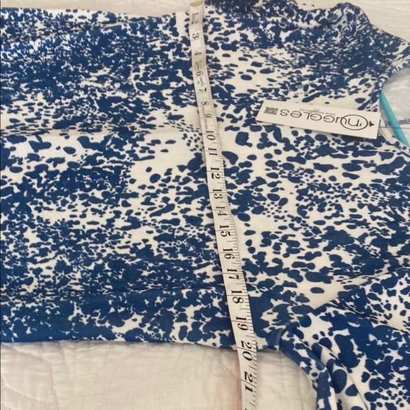 Blue and White Patterned Dress - Picture 3 of 7